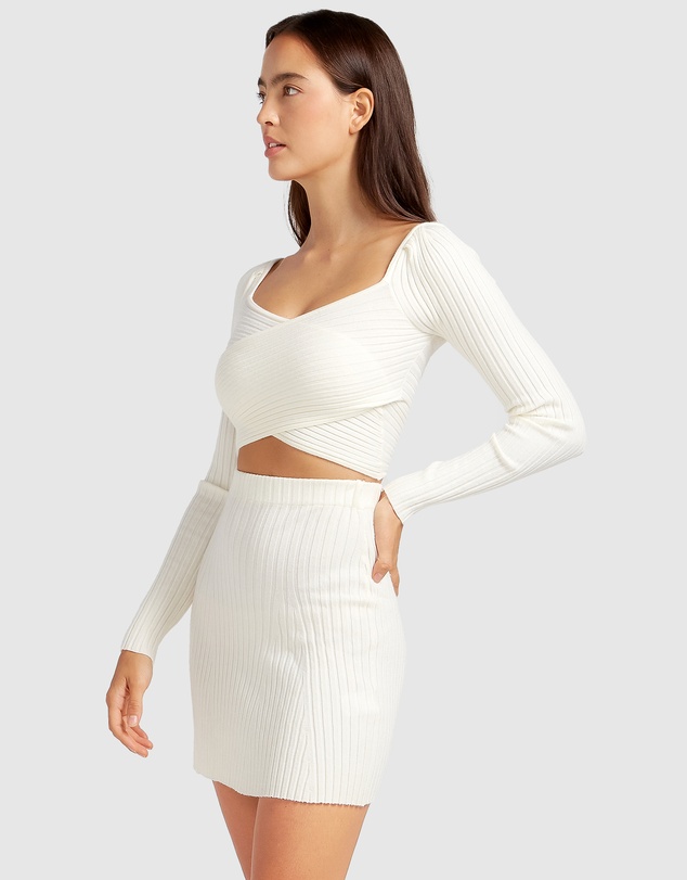 Belle & Bloom - C'est Belle Knit Mini Skirt