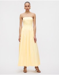 Minima Esenciales - Sableen Pleated Maxi Dress