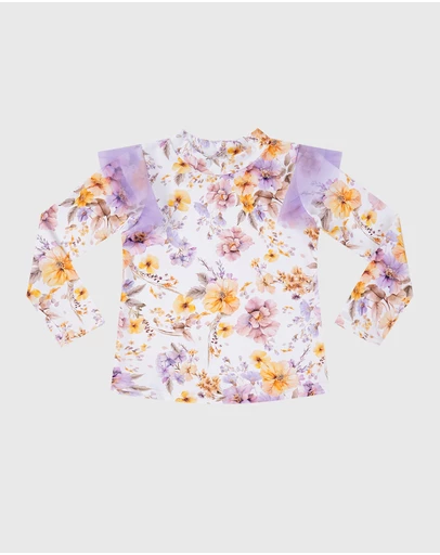Aqua Blu Kids - Fleur Long Sleeve Rash Vest - Babies