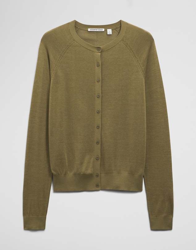 Country Road - Pointelle Detail Cardigan