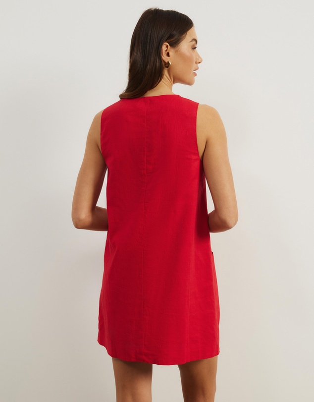 Atmos&Here - Luna Linen Blend Mini Dress
