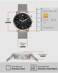Fossil - Neutra Silver Tone Chronograph Watch