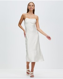 Third Form - Crush Bias Cowl Slip Dress