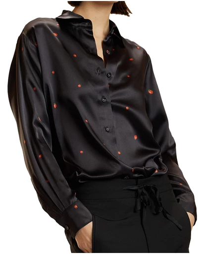 Cynthia Rowley - Ladybug Silk Blouse