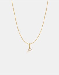 Ania Haie - Ania Haie Gold Letter P Initial Necklace