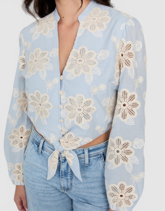 GUESS - Hazel Tie Front Top