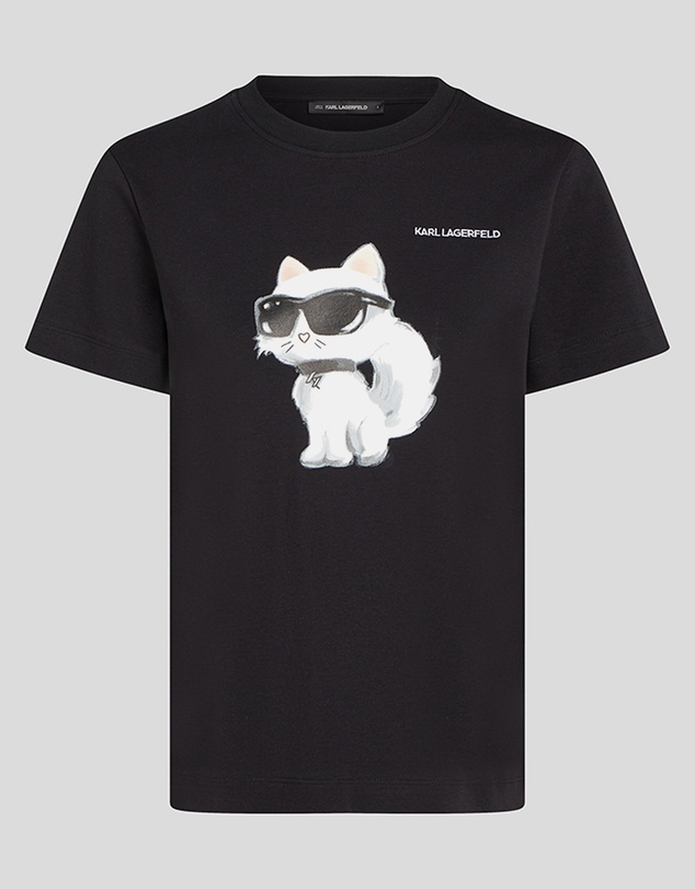 Karl Lagerfeld - Ikon Choupette Aquarelle T-Shirt