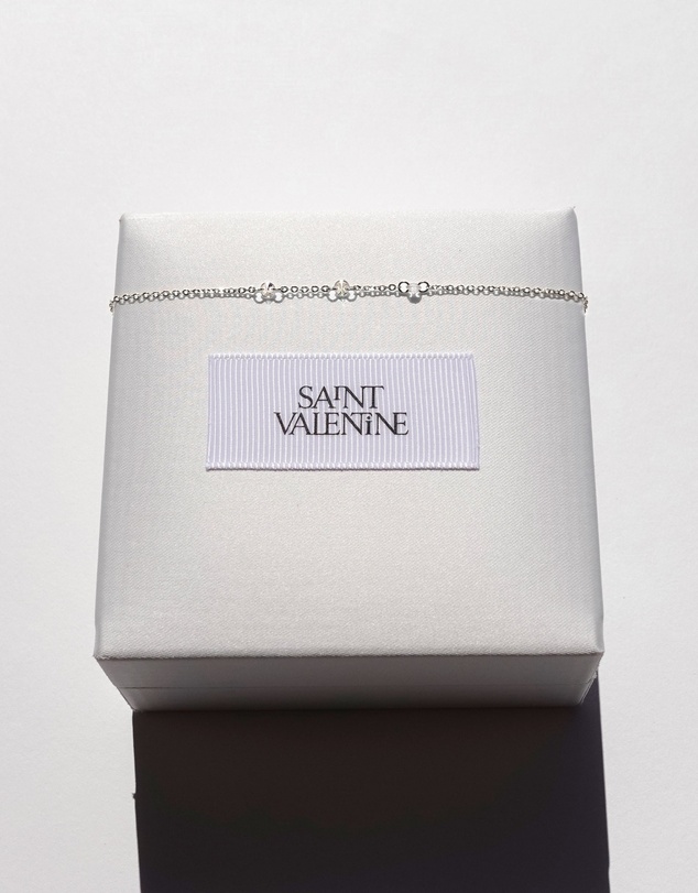 SAINT VALENTINE - Floating Stone Bracelet - Silver