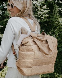Storksak - Organic Tote Rain Drop Nappy Bag