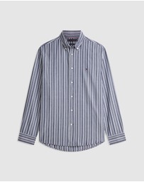 Tommy Hilfiger - Regular Fit Textured Stripe Poplin Shirt