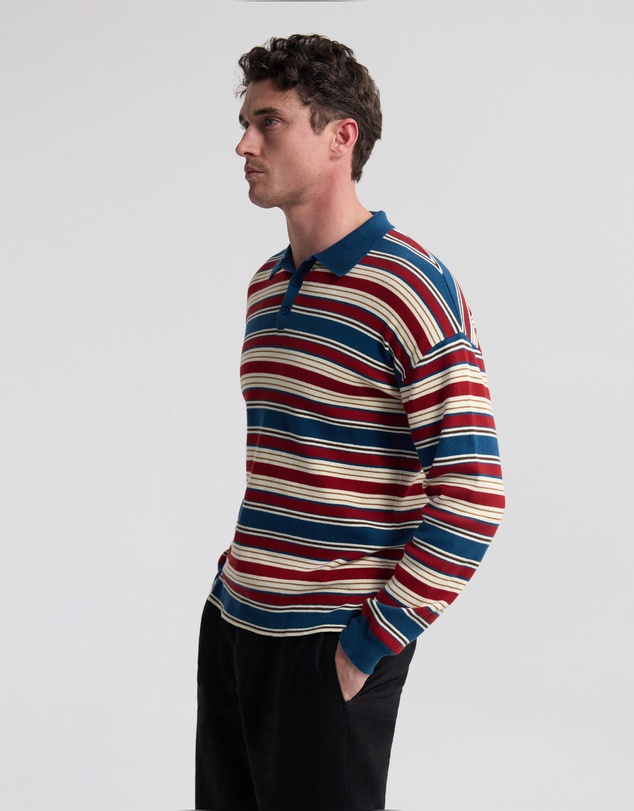Oxford - Cedric Striped Rugby Knit