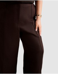 Forever New Curve - Posey Curve Linen Wide Leg Pants