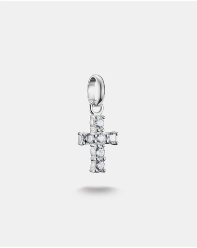 THOMAS SABO - THOMAS SABO Connect Charm cross with white stones