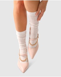 Belle & Bloom - Midnights 2 Pack Socks - White
