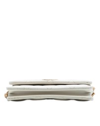 Pre-Loved by Azura Reborn - Pre-Loved CC Quilted Caviar Medallion Charm Clutch With Chain