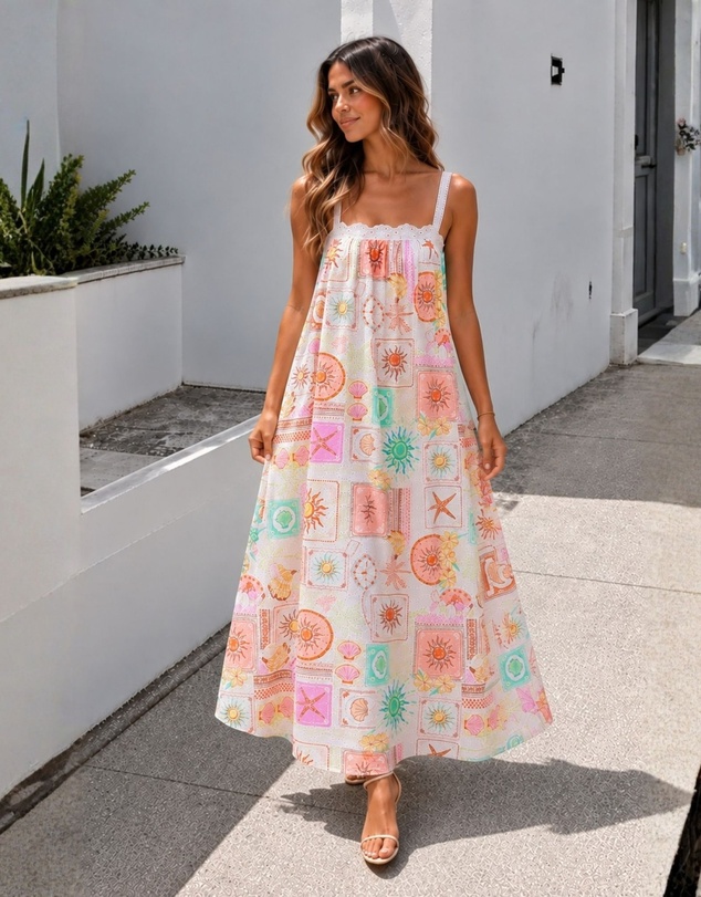 Esther & Co - Coraline Dress - Seashell Parade