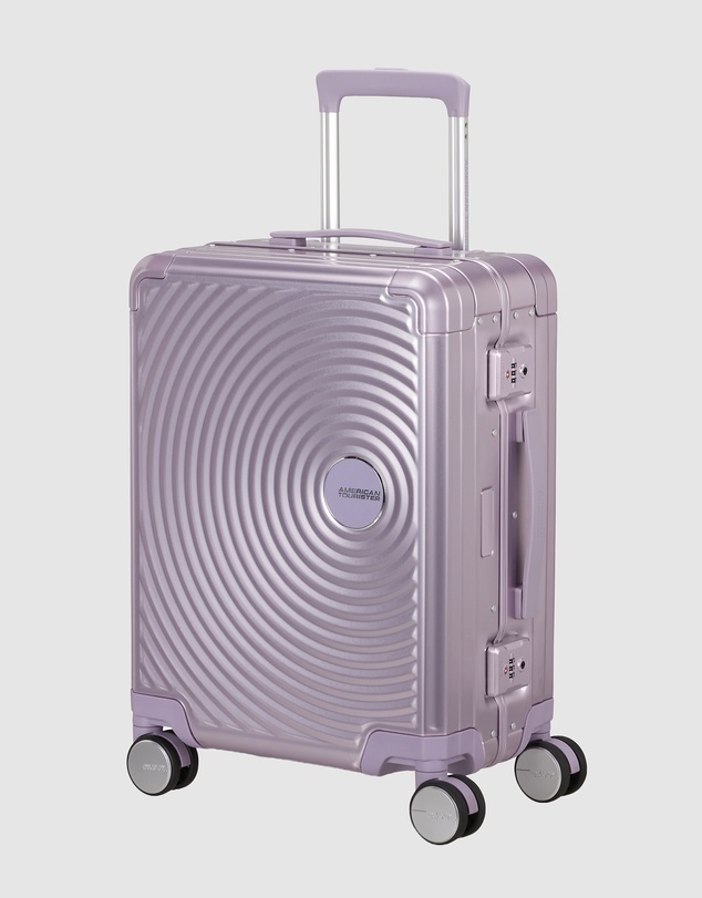 American Tourister - Soundbox Alu Carry-On Small 55cm Zipperless Suitcase