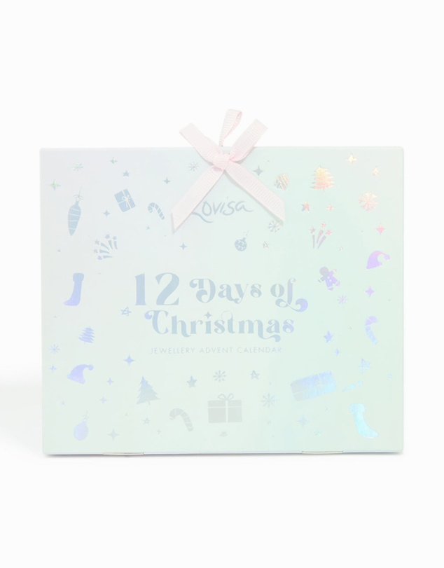 Lovisa - Kids Blue Gold Charm Bracelet 12-Day Advent Calendar