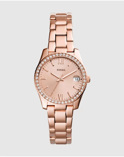 Fossil - Scarlette Rose Gold-Tone Analogue Watch ES4318