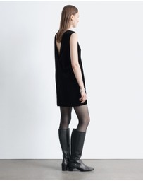 & Other Stories - Open Back Velvet Mini Dress