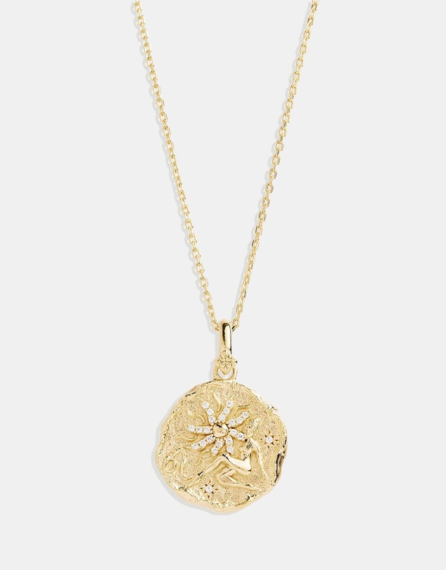 By Charlotte - She Is Leo Zodiac Necklace