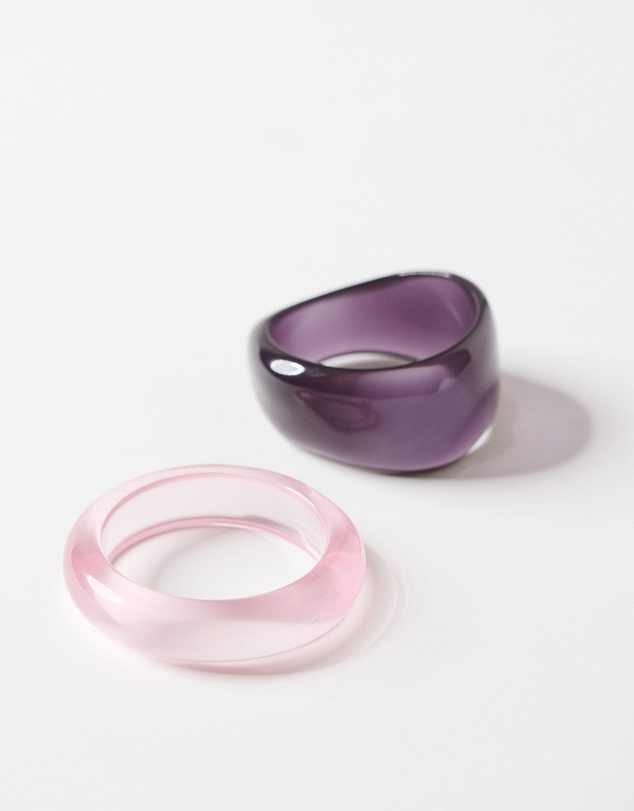 Commonry - Amber Resin Bangle Set