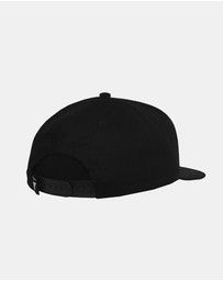 Fallen Footwear - Fallen Footwear Insignia Flat Hat Flat Visor 3D EVA Embroidery - Black Hat