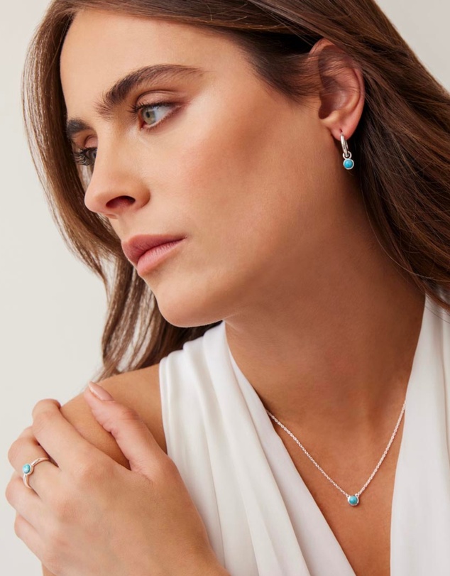 Najo - Heavenly Turquoise Silver Earring