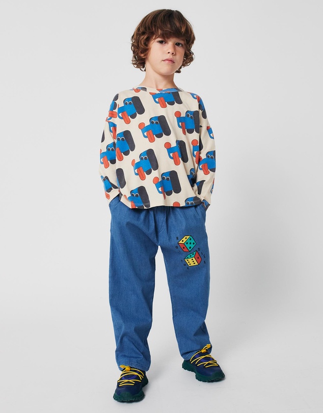 Bobo Choses - Roll The Dice Light Denim Pants - Kids-Teens