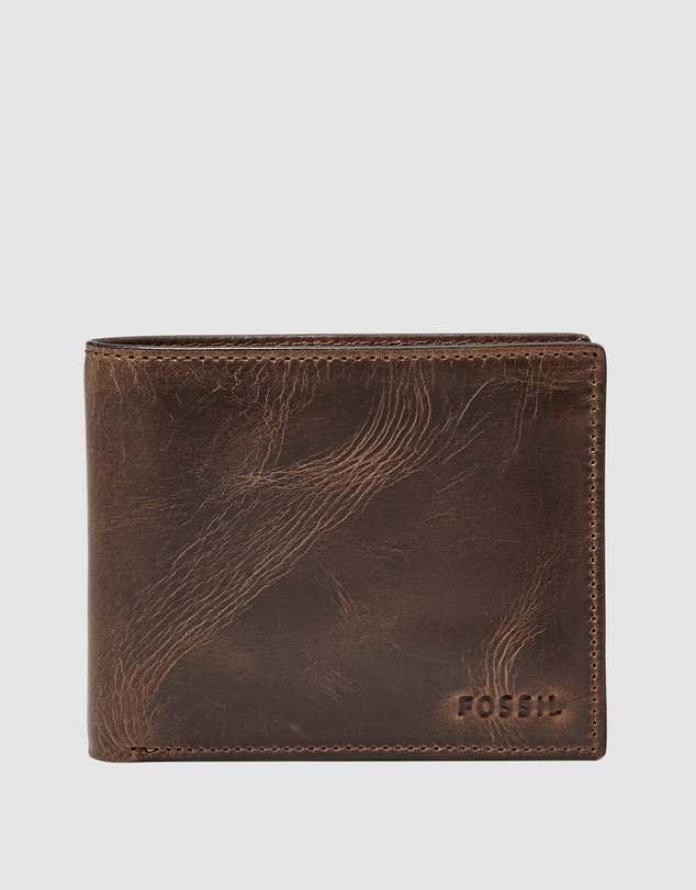Fossil - Derrick Dark Brown Bifold Wallet
