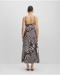 AERE - Bettina Linen Midi Dress