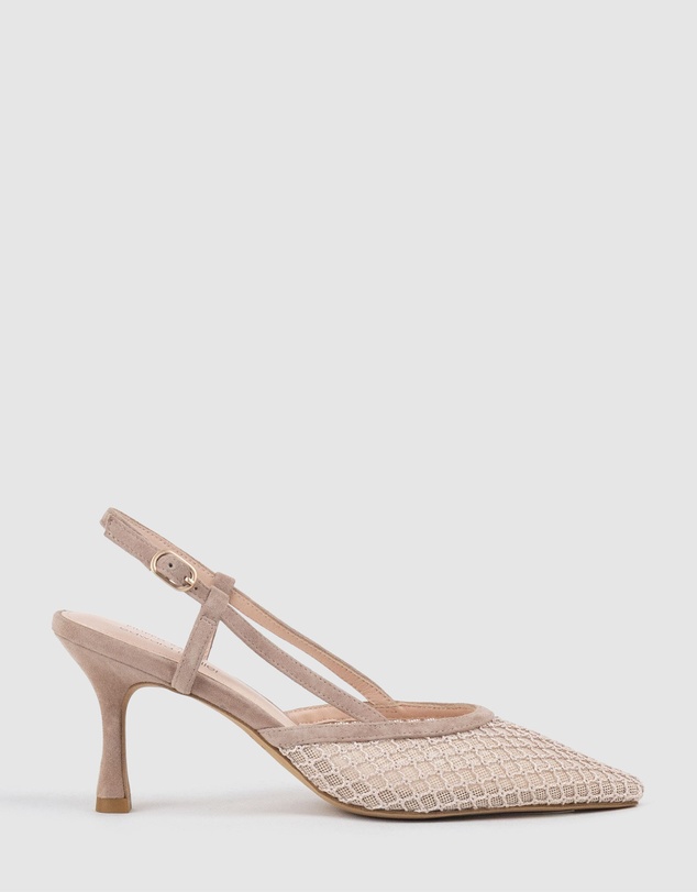Edward Meller - DELILAH75 Mesh Slingback Pump