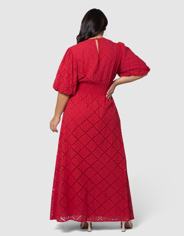 Something 4 Olivia - Sophia Broderie Maxi Dress