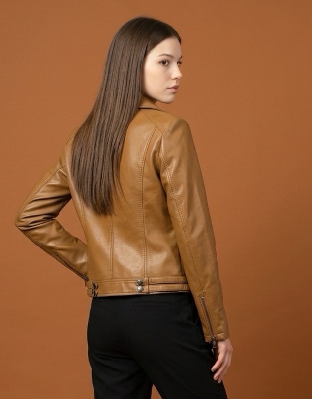 Mossée - Anna Classic Biker Style Leather Jacket