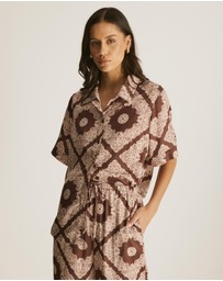 Atmos&Here - Chantilly Printed Satin Shirt