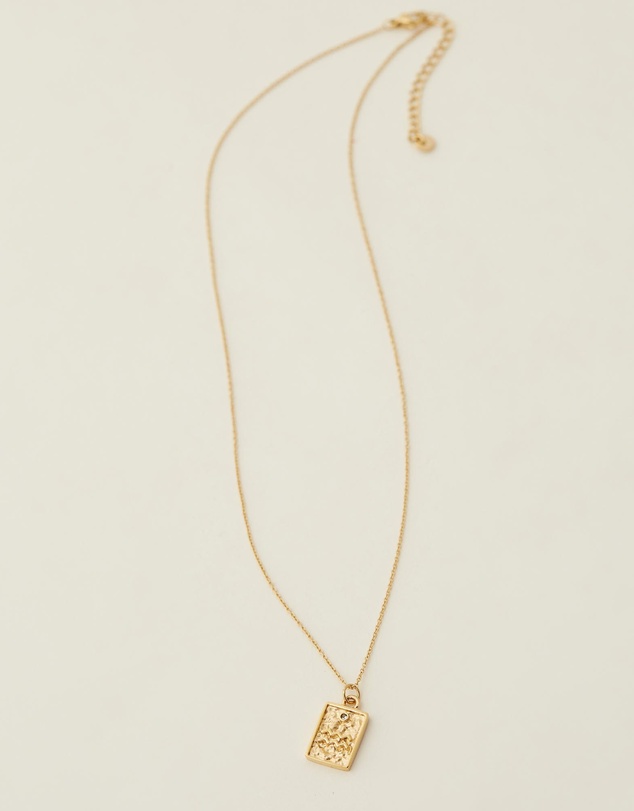 Carly Paiker - Aquarius Star Sign Zodiac Tag Necklace