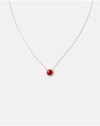 Daniel Wellington - Audrey Necklace Red Agathe