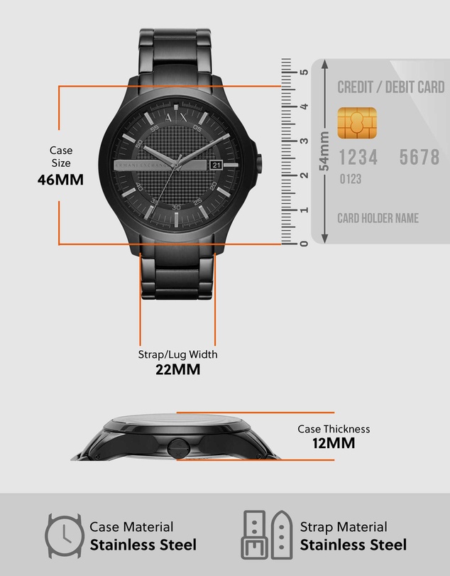 Armani Exchange - Black Analogue Watch