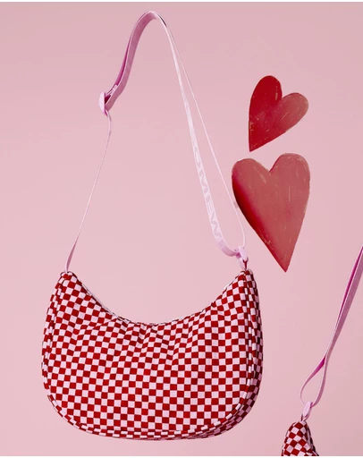 The Somewhere Co - Crimson Haze Small Crescent Bag