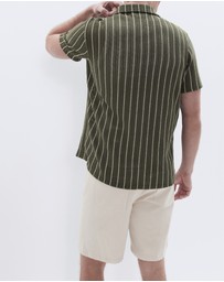 UNISON - Crochet Textured Resort Shirt