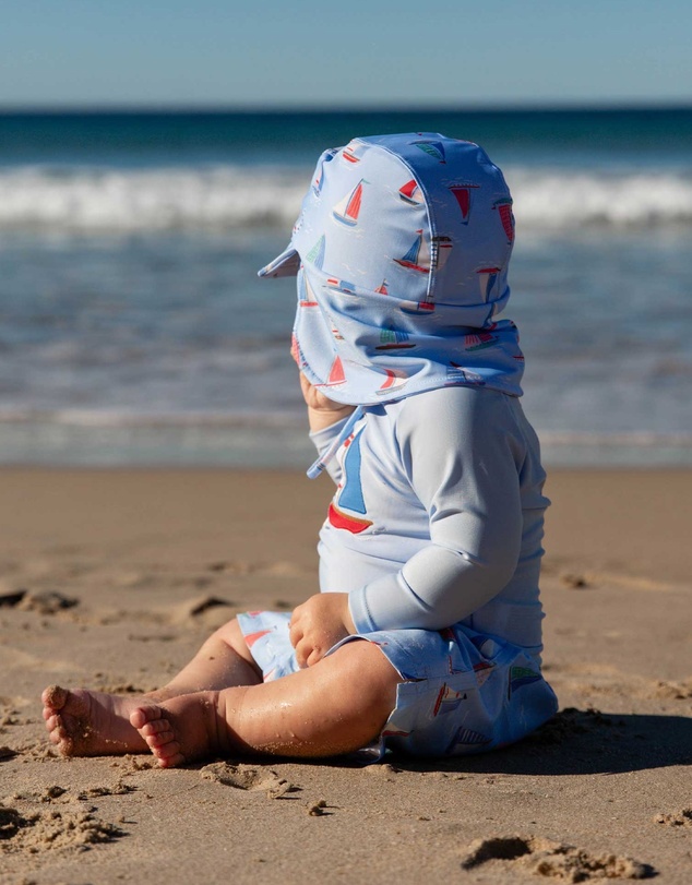 Purebaby - Board Short & Rashie Swim Set- Kids-Babies
