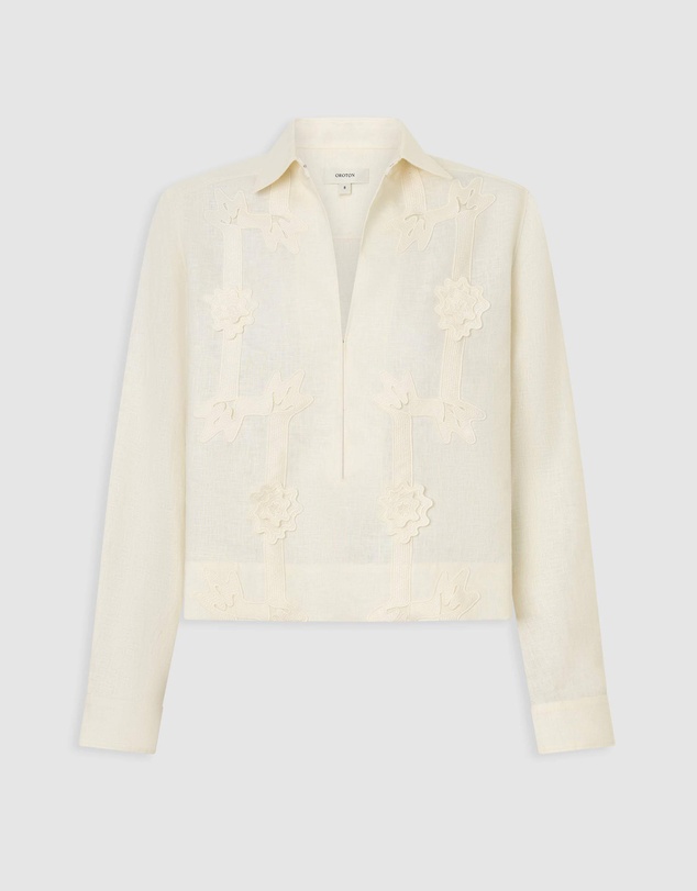 Oroton - Ribbon Trim Camp Shirt