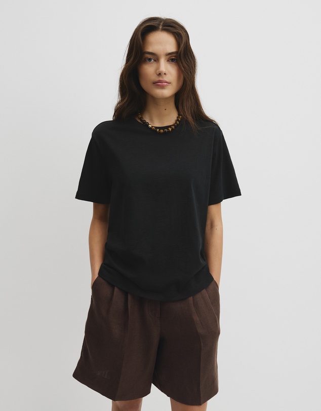 Country Road - Textured Short Sleeve Slub T-shirt