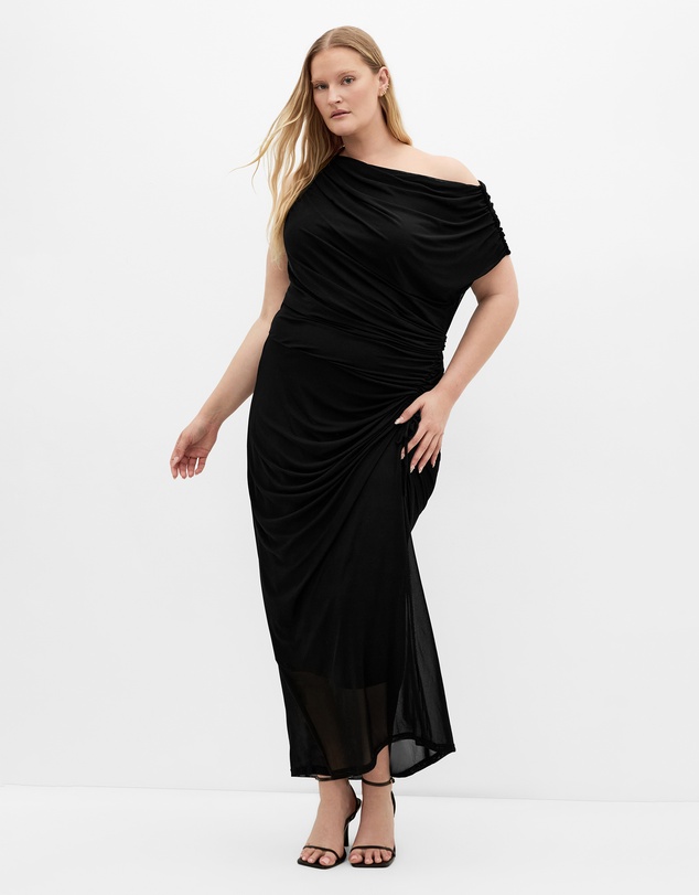 City Chic - Vivid Mesh Maxi Dress