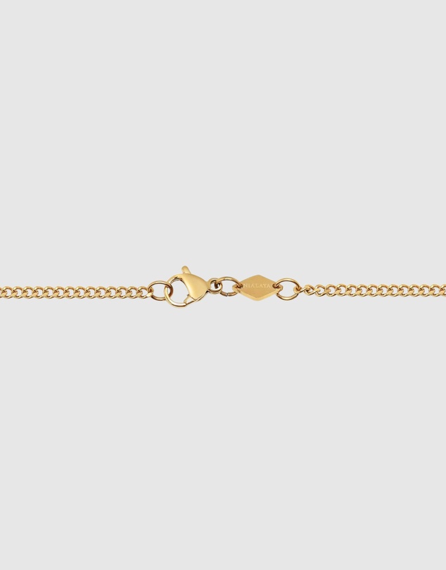 Nialaya Jewellery - Men's Hamsa Hand Necklace in Gold
