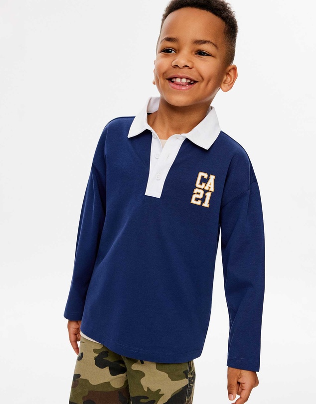 Cotton On Kids - Rugby Polo Long Sleeve