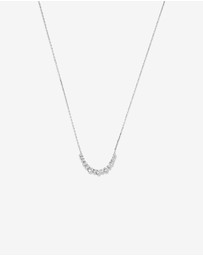 Michael Hill - Graduated Round Cubic Zirconia Necklace in Sterling Silver