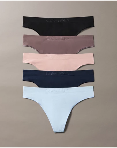 Calvin Klein - 5-Pack Bonded Flex Seamless Thong