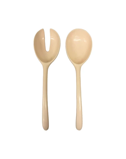 Urban Attitude - Urban Attitude LILA Large Paired Servers Length 30cm, Width 7.5cm (Spoon) - Stone Ivory