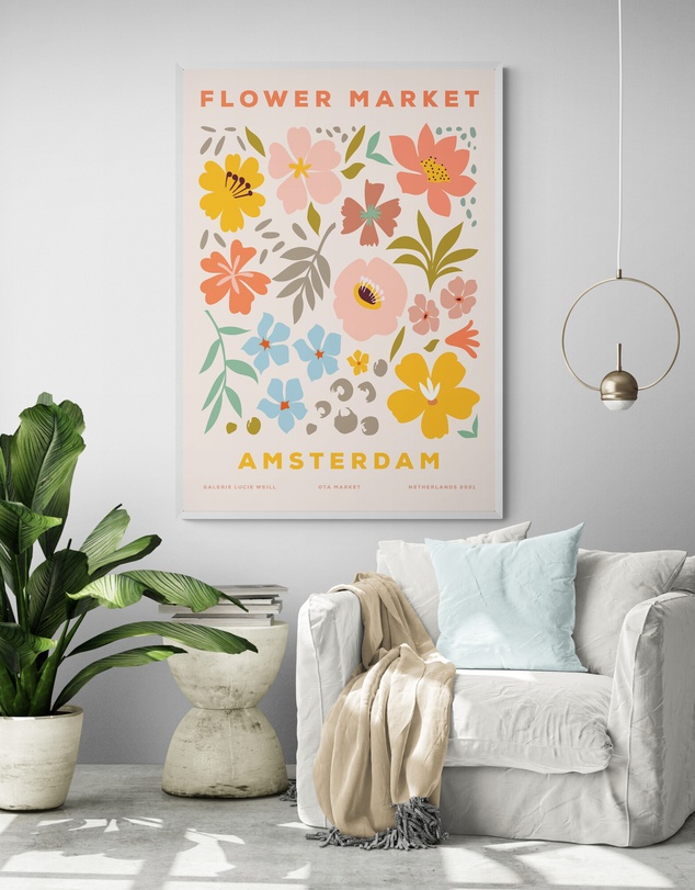 Inka Arthouse - Amsterdam Flower Market Art Print